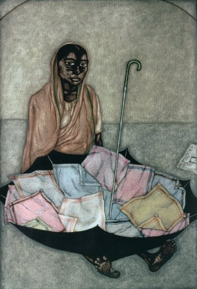 Handkerchief Seller by Shanti Panchal
